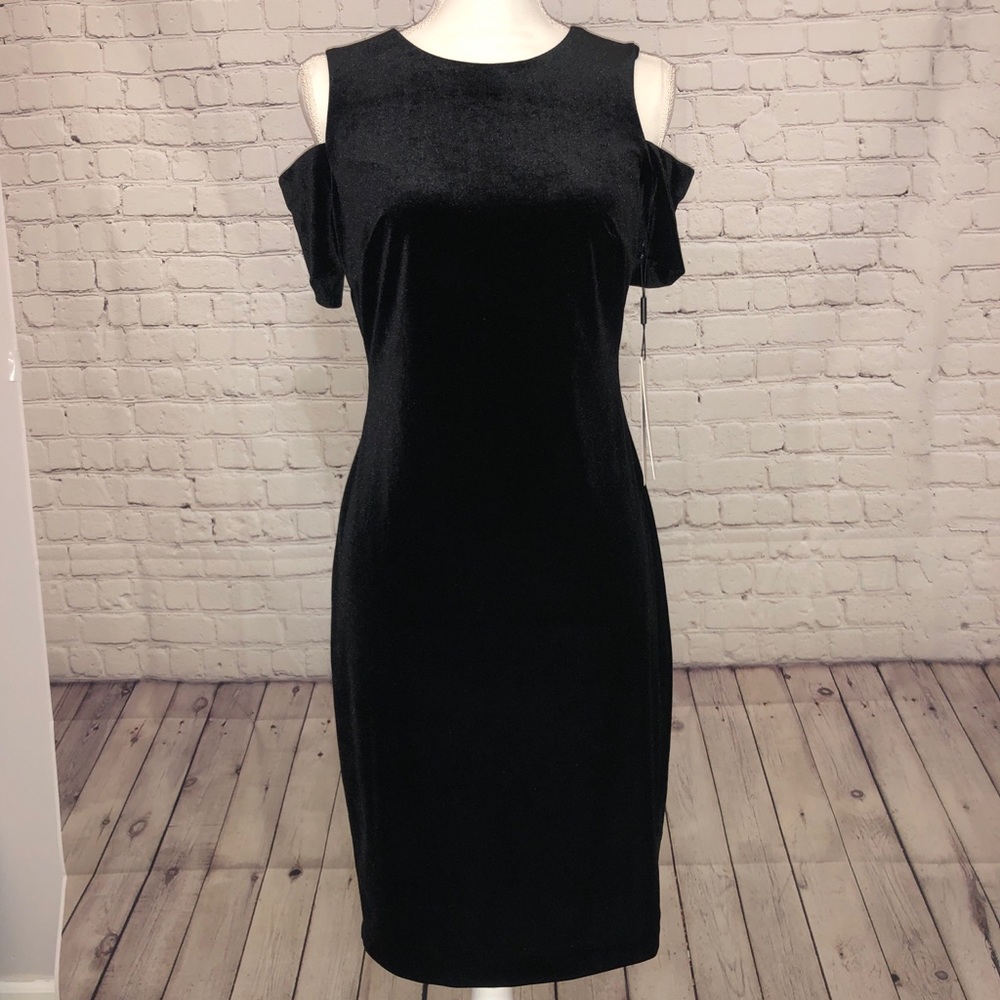 Calvin Klein Velvet LBD, NWT, size 6
